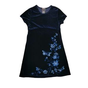 Girls 90s / Y2K Velvet Butterfly Dress